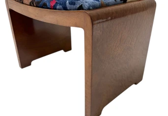 Art Deco Stool by De Coene Frères Kortrijk, 1930s